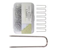 100 / 200Pcs Fork Pin Needlecraft Pin for Sewing Fabric, 100 Pieces