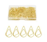 100/200Pcs Heart Shape Paper Clips Colored Metal Paperclip Document Organiser Clip for Document Journal Scrapbooking Creative Clips