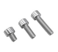 100/200Pcs M1.6 M2 .5 M3 M4 M5 M6 M8 GB70.1 304 Stainless Steel Hexagon Socket Smooth Cap Head Allen Screw Bolt L=3~80mm(5mm,100pcs M3.5)
