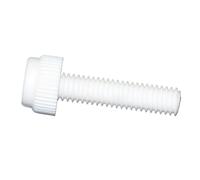 100/200pcs M3 M4 M5 M6 M8 PP White Slotted Hand Twisted Knurled Plastic Screw Insulation Bolt Thread Length 4mm~50mm(10mm,M4-200pcs)