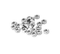 100/20Pcs M2 M2.5 M3.5 M4 M5 M6 M8Hex Nuts Metric Coarse Thread Hexagon Nut Stainless Steel SUS304 DIN934(M4-50Pcs)