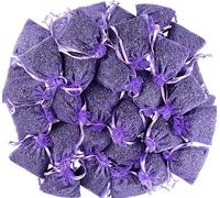 100% -25bags Natural Fragrant Lavender Filled Bags Wardrobe Freshener and drawer natural scent, Wardrobe moth proof deodorizer,