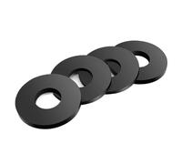 100-300pcs Flat Gasket H1.5mm Black Nitrile Rubber Seals Waterproof Sealing Gasket(ID2xOD10xH1.5-100pcs)