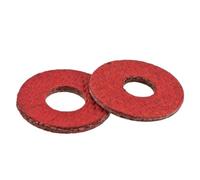 100-300pcs M2-M8 Red Steel Paper Fiber Insulating Flat Washer Insulation Plain Gasket Ring Meson Spacer 0.5mm-1mm(M2.5x5.5x0.8mm-300Pc)