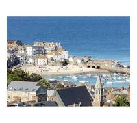 100(45.5x35.5cm)-piece jigsaw puzzle of St Ives, a coastal town in Cornwall, UK, featuring traditional building landscapes along the beach and harbor