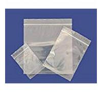 100 5" x 8" Heavy Duty Plastic Grip Seal Bags Choose Your Size Resealable Reusable Clear Plastic Storage Bags - Suitable for Business and Domestic Use