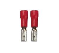 100/50/10pcs Female Crimp Terminal 2.8mm 4.8mm 6.3mm Insulated Spade Wire Connector Electrical Cable Plug(2.8mm red Female,100pcs)