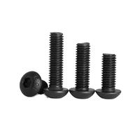 100/50/ 20/10/ 5/2/ 1pcs M1.6 M2 M2.5 M3 M4 M5 M6 M8 M10 M12 Grade10.9 Hex Socket Round Button Head Screws(30mm,M4 (20pcs))