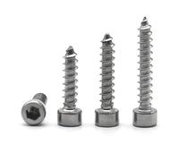 100/50/25/10pcs 304 Stainless Steel M1.7 M2 .3 .6 M3 .5 M4 M5 M6 M8 Hexagon Socket Cap Head Self Tapping Hex socket Screws(14mm,M3.5 (50pcs))