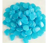 100/500 Pcs/bag, Luminous Stone, Landscape Flower Pot And Fish Tank Beautification Decorative Stone (0.31 * 0.39 Inches)-100pcs-Blue Standard Edi