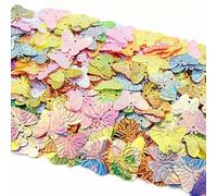 100-500Pcs Large Butterfly Sequins with 2 Holes PVC Paillette for Sewing Wedding Women Garment DIY Accessories-Mixed Colour-18X22mm 200PCS-LOT