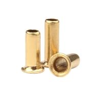 100-500pcs M0.9 M1.3 M1.5 M1.7 M2 M2.5 M3 m4 m5 m6 Tubular Rivets Double-Sided Circuit Board PCB Nails Copper Hollow Rivet Nuts(Length 7mm,Dia M6 100pcs)