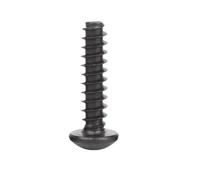 100-500pcs M1.7 M2 Black 304 Stianless Steel Round Head Cross Screw Pan Flat Tail Self Tapping Screws(M1.7x8mm-500pcs)