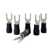 100-500PCS U Type Electrical Crimp Terminals Pure Copper Spade Terminals SV3.5-3/4/5/6 Use For Cable 2.5-4mm Wire Connector Kit(500PCS,SV3.5-3)