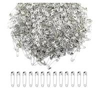 100/50Pcs Safety Pins 19/22/27/32/38/45/55mm Rust Resistant Nickel Plated Steel For Fabric Craft Garment Hang Tag For Clothing, Arts & Crafts, Sewing(Silver,38mm 100Pcs)