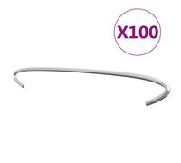 100/50x Gabion Hooks Galvanised Steel Gabion Spacer Holder Multi Sizes vidaXL