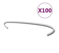 100/50x Gabion Hooks Galvanised Steel Gabion Spacer Holder Multi Sizes vidaXL