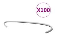 100/50x Gabion Hooks Galvanised Steel Gabion Spacer Holder Multi Sizes vidaXL