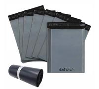 100, 6x9 Mailing Bags Self-Seal Grey Postage Bags | Tear-Proof Plastic Postage Bags for Vinted | Small Parcel Envelopes for Shipping & Packing, Parcel Bags
