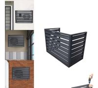 100 * 70 * 50cm Aluminum Alloy Air Conditioner Fence Screen Hide Air Con Flower Rack Shutters, easy to circulate air-conditioning heat dissipation Extend the life of the air conditioner Build to Last