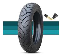 100/80-10 Tubeless Tire, Front Rear Universal Replacement for Motorcycle Scooter 10 Inch Wheel, Low-Drag Street Tread 4 P.R. 53J Max Load 206 kg