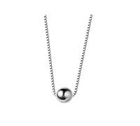 100% 925 Solid Sterling Silver Jewelry Beads Pendant Short Clavicle Chain Cute Girl's