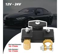 100 A Battery Brass negative power-off switch, Battery Master Disconnect Switch Power Cut/Shut Off Kill Switch 12-24V, Battery D Black and yellow