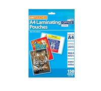 100 A4 Laminating Pouches | 150 Micron (2x75) | Waterproof & Durable | Compatible with All Hot Laminators | Ideal for Certificates, Photos, Posters, Menus & More