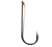 100 Aberdeen Hooks - Size 4 2 1 1/0 2/0 3/0 4/0 5/0 6/0 Barbed Black Nickel Sea Fishing Hooks (1/0)