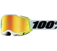100% Accuri 2 Dunder Motocross Goggles, white/black, size S