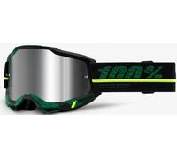100% Accuri 2 Extra Overlord Motocross Goggles, black-green for Men