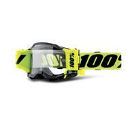 100% Accuri 2 ForeCast Roll-Off MX Goggles - Clear Lens Neon Yellow Neon Yellow