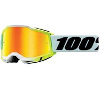 100% Accuri 2 Goggle Moore - Red Blue Mirror Lens Off-Road Motocross Goggles