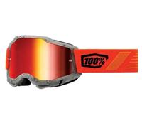 100% Accuri 2 Goggle Schrute - Red Mirror Lens Off-Road MX Motocross Goggles