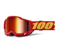 100% Accuri 2 Junior Goggles - Red / Mirror Red Lens