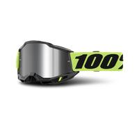 100% Accuri II V2 Chrome Essential Motocross Goggles, yellow