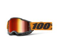 100% Accuri II V2 Chrome Essential Motocross Goggles, black-orange