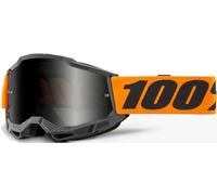 100% Accuri 2 Sand MX Off-Road Goggles Orange/Grey with Smoke Lens