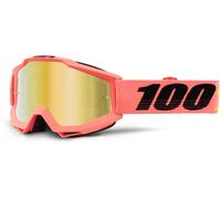 100% Accuri Extra Rogen Motocross Goggles, yellow, One size