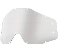 100% Men Accuri Forecast Lens Sonic Bumps - W/Mud Visor - Motocross/Cycling Goggles Accessories - Clear, One Size