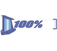 100% Accuri II V2 Chrome Essential Motocross Goggles, white-blue for Men