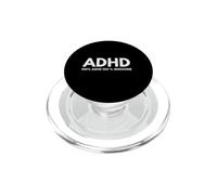 100% ADHD 100% Awesome Awareness Neurodivergent Neurospicy PopSockets PopGrip for MagSafe