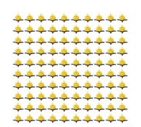 100 Adjustable Drip Emitters For Garden Irrigation Systems, Pressure Compensating Function Maintains Uniform Flow In Long Runs(2L)