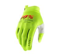 100% Adult iTrack Gloves Fluo Yellow MX Motocross Off-Road Cycle MTB