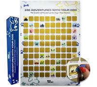 100 Adventures With Your Dog Scratch Off Poster - Bucket List Gift