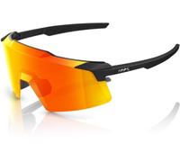 100% Aerocraft HiPER - Cycling sunglasses Soft Tact Black HiPER Red Multilayer Mirror