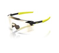 100% Aerocraft Sunglasses - Gloss Metallic Black Gold Mirror Photochromic Lens