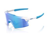 100 Percent AEROCRAFT - Matte White - HiPER Blue Mirror Lens - MWHT HBLUE One Size