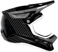 100% Aircraft Composite Silo Downhill Helmet, black/white, size XL (61/62)