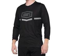 100% Airmatic 3/4 Sleeve Jerseys Sm Black 40018-00000